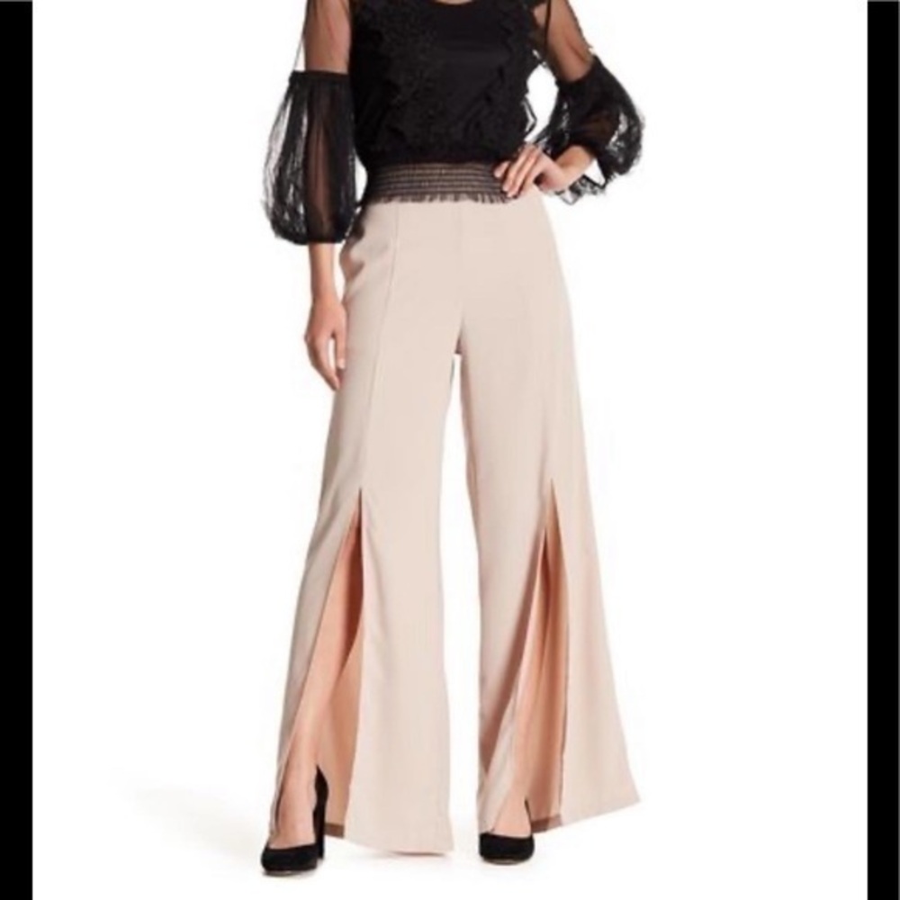 GRACIA SLIT LEG PALAZZO PANTS